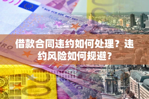 北京借款合同违约如何处理？违约风险如何规避？