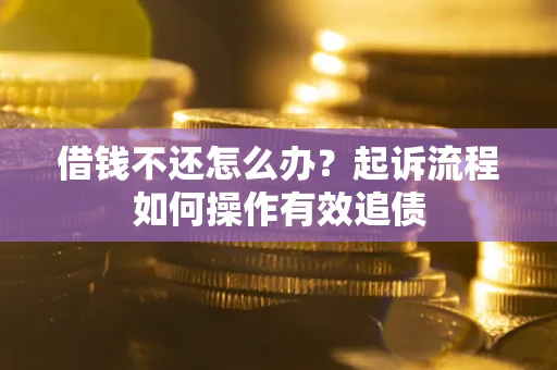 北京借钱不还怎么办？起诉流程如何操作有效追债