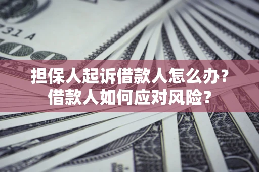 北京担保人起诉借款人怎么办？借款人如何应对风险？