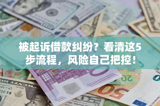 北京被起诉借款纠纷？看清这5步流程，风险自己把控！