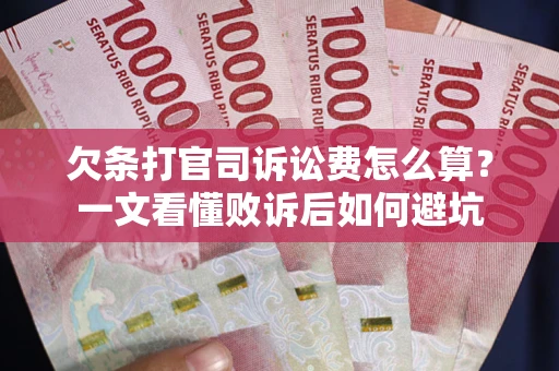 北京欠条打官司诉讼费怎么算？一文看懂败诉后如何避坑